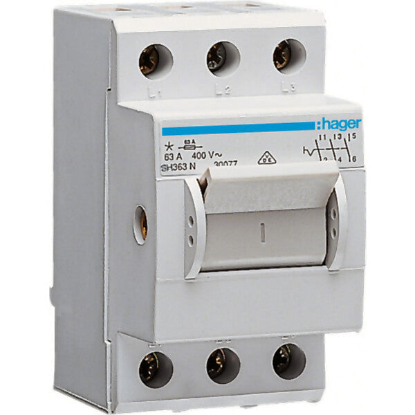 Hager Ausschalter 63A,3-pol,2.5PLE SH363N